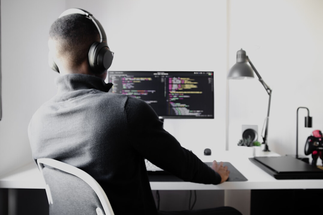 developer working remotely
